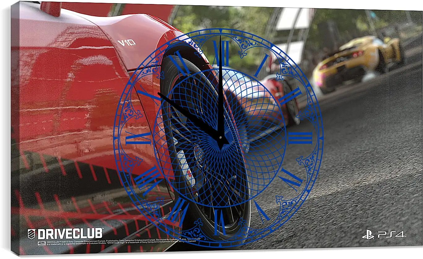 Часы картина - Driveclub
