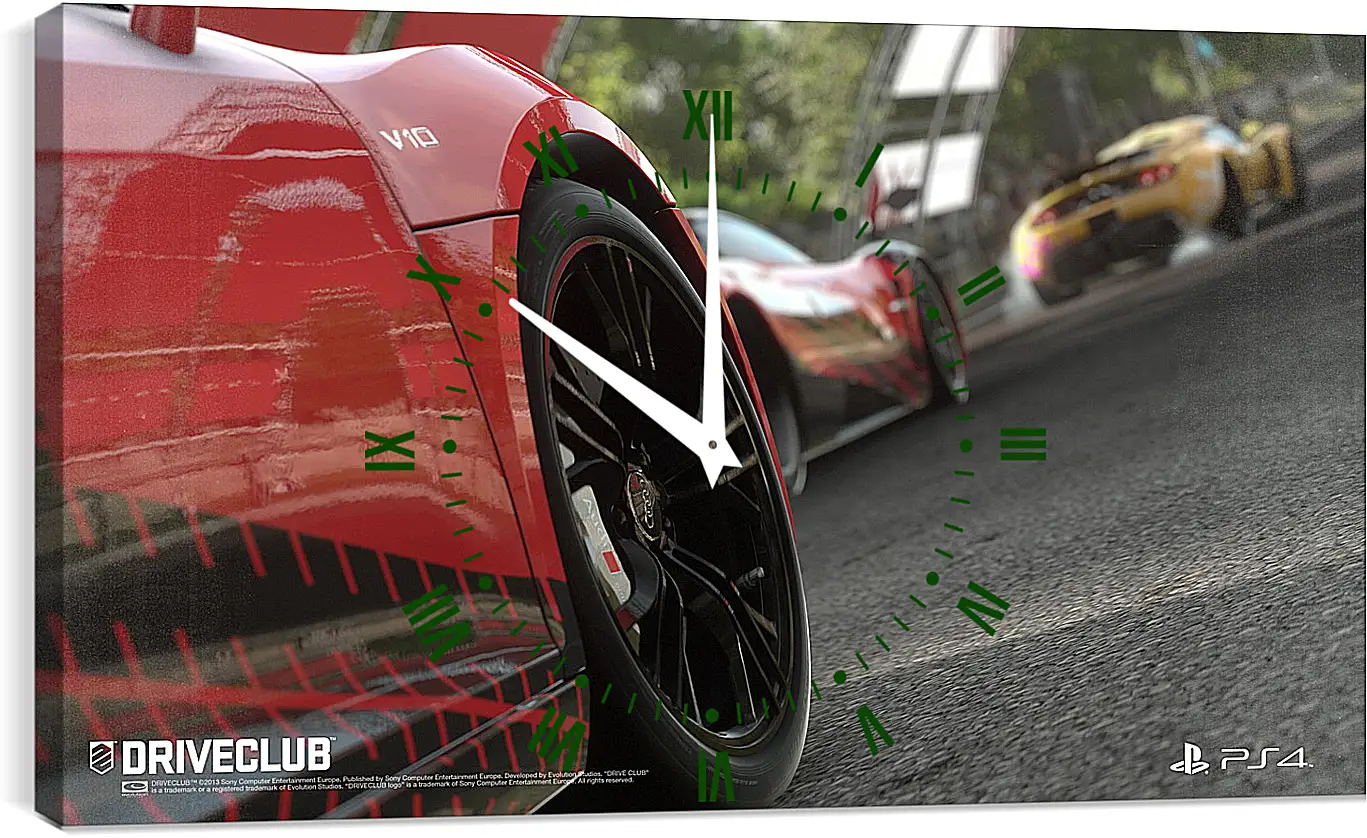 Часы картина - Driveclub
