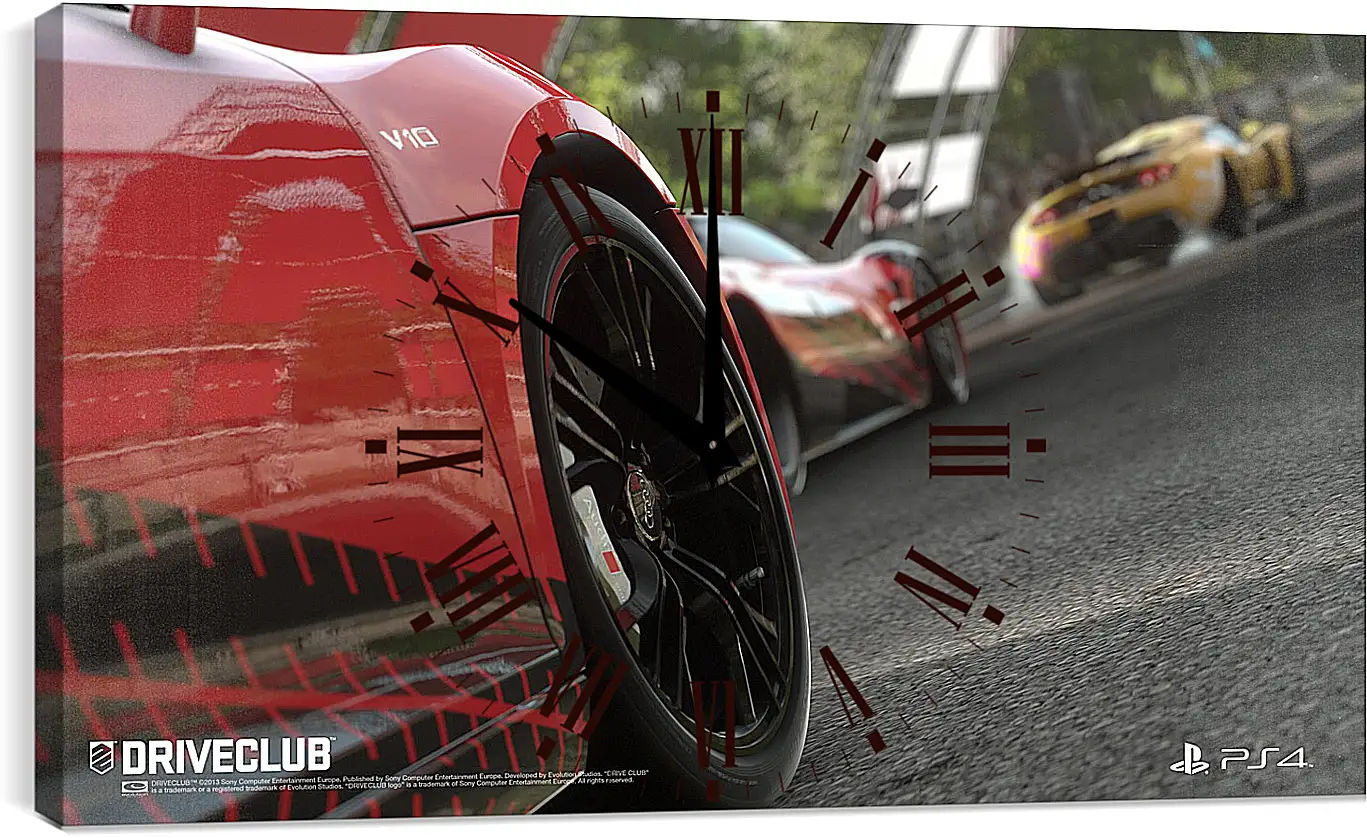 Часы картина - Driveclub
