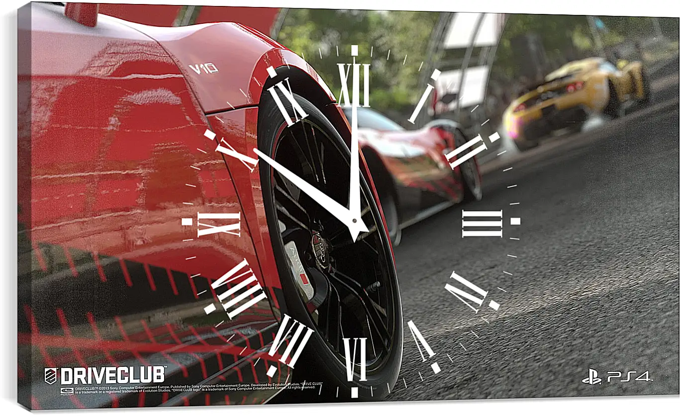 Часы картина - Driveclub
