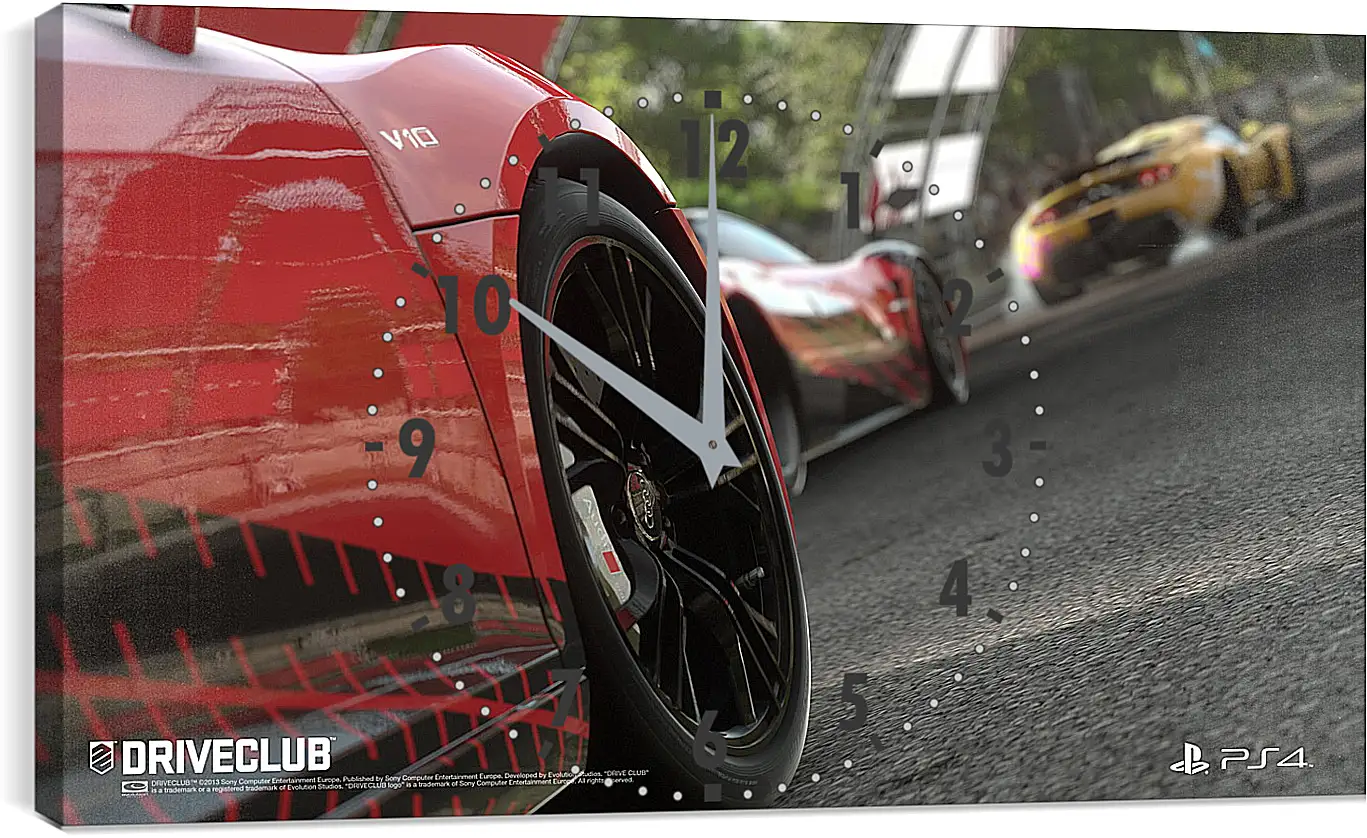 Часы картина - Driveclub
