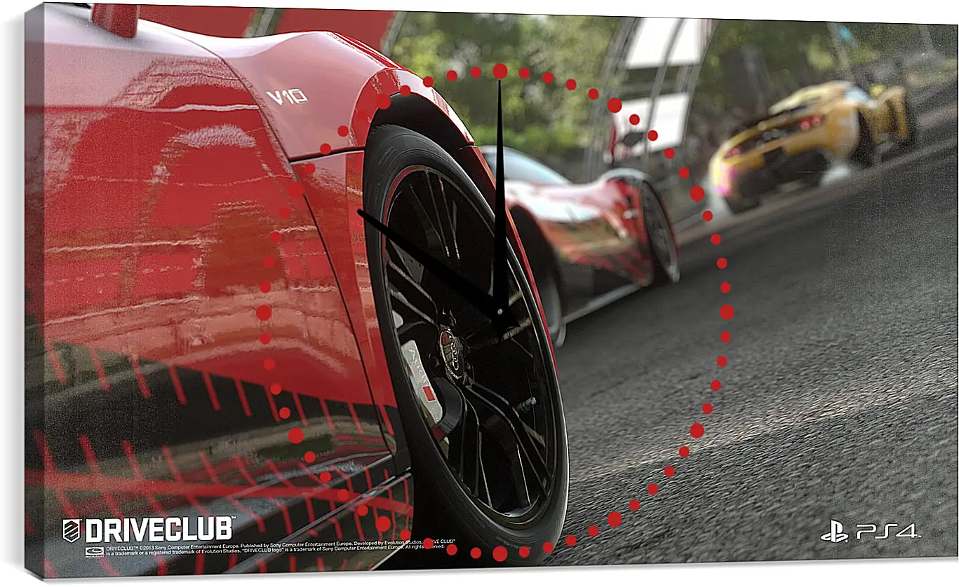 Часы картина - Driveclub
