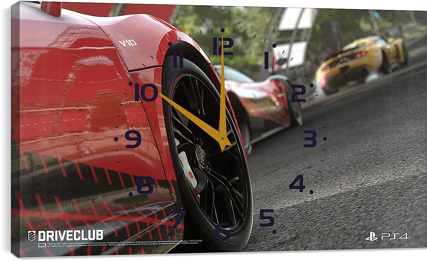 Часы картина - Driveclub
