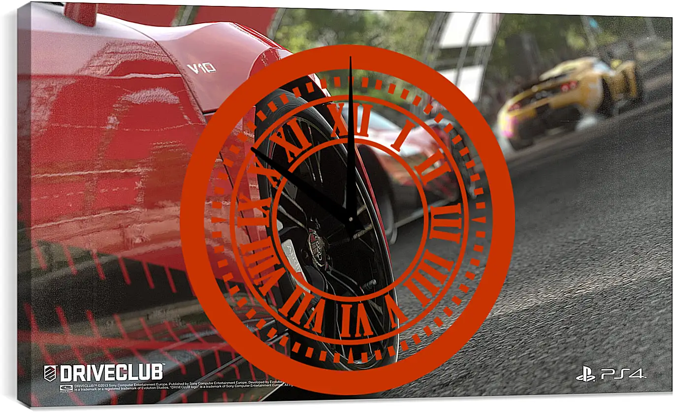 Часы картина - Driveclub
