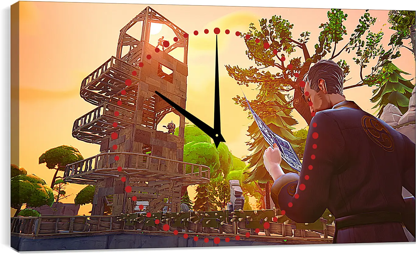 Часы картина - Fortnite
