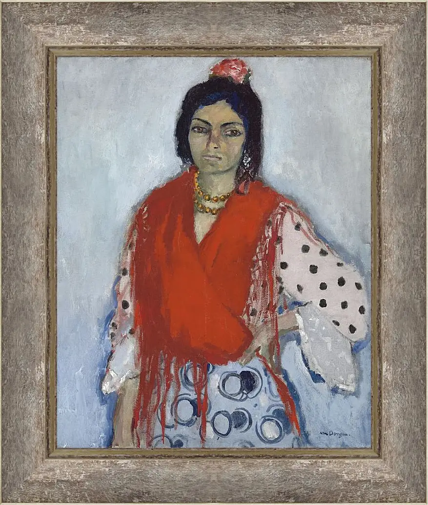 Картина в раме - La gitane. Кес ван Донген