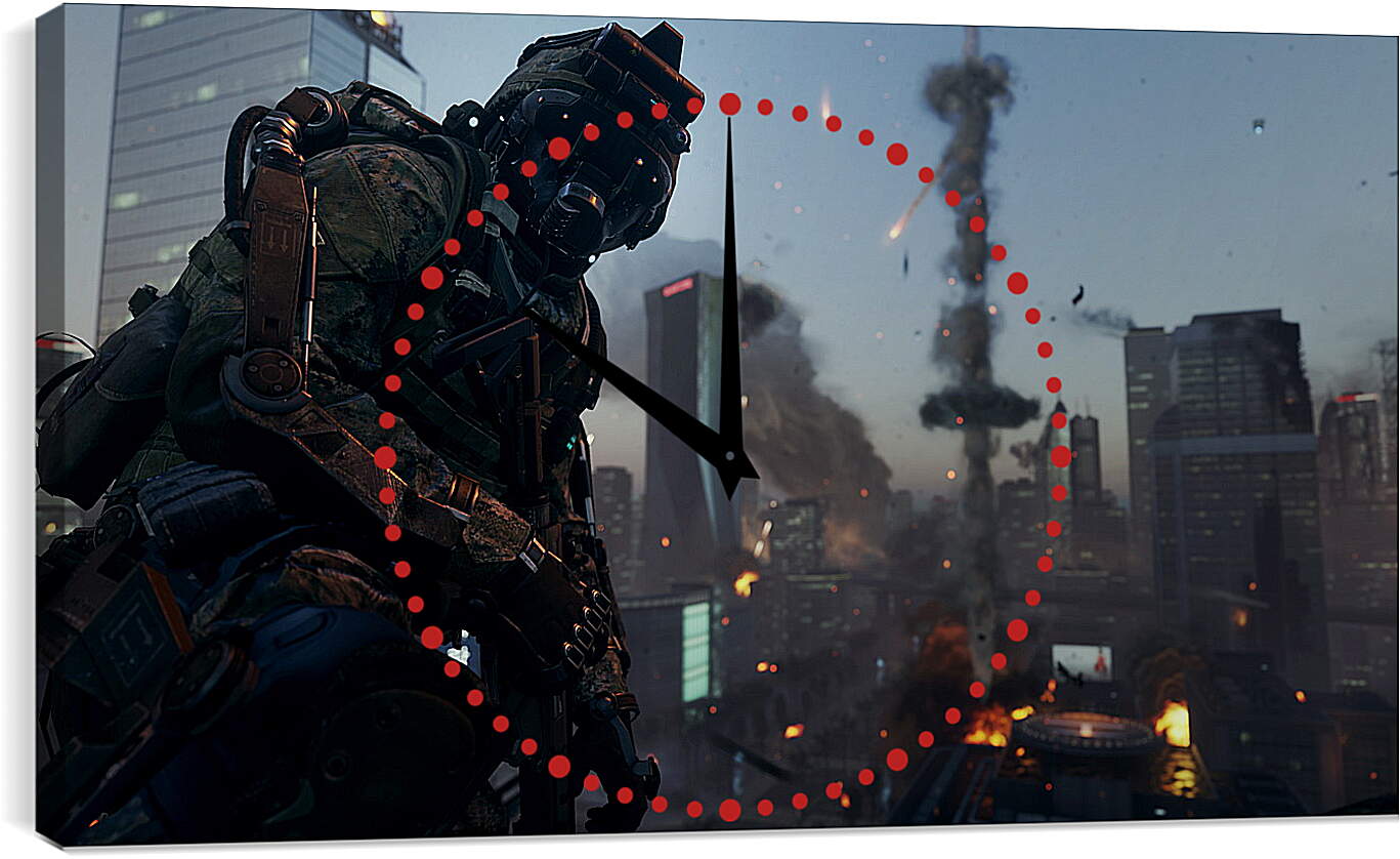 Часы картина - Call Of Duty: Advanced Warfare