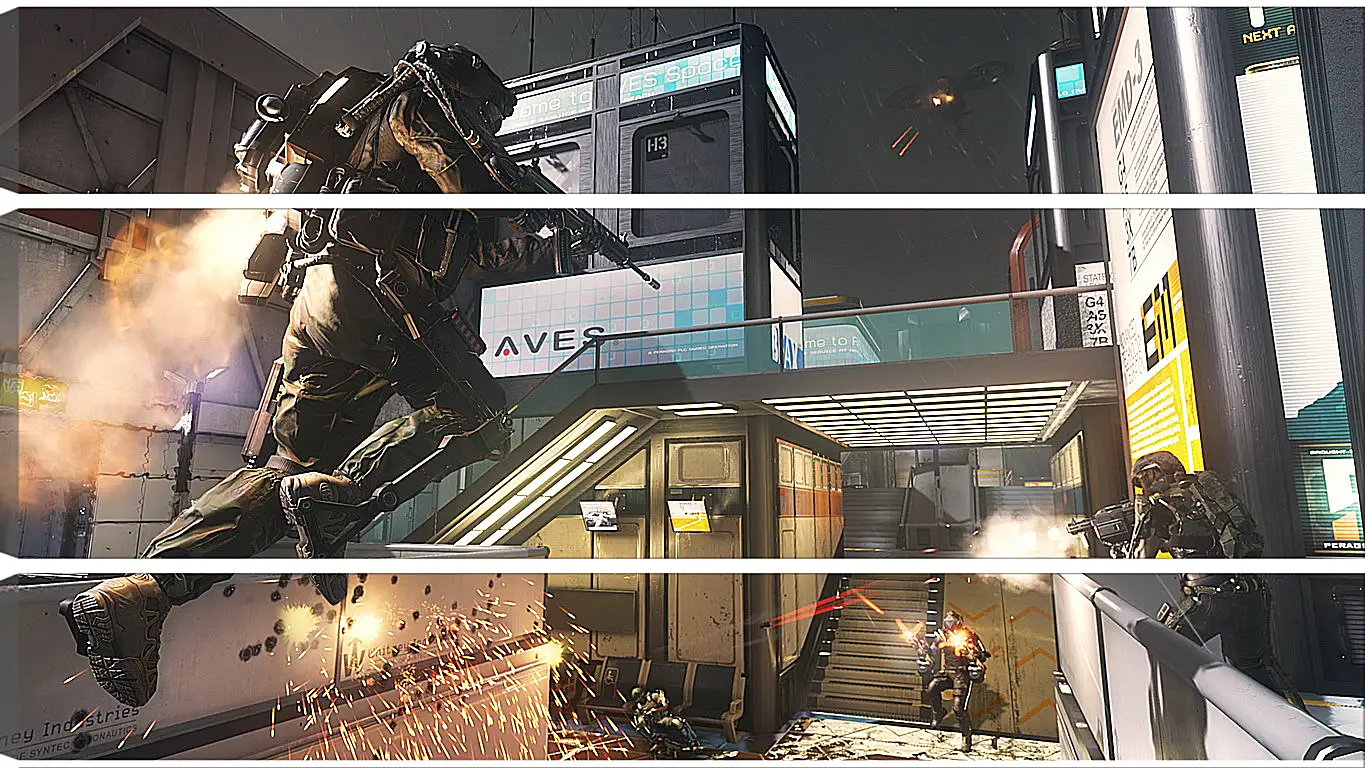 Модульная картина - Call Of Duty: Advanced Warfare