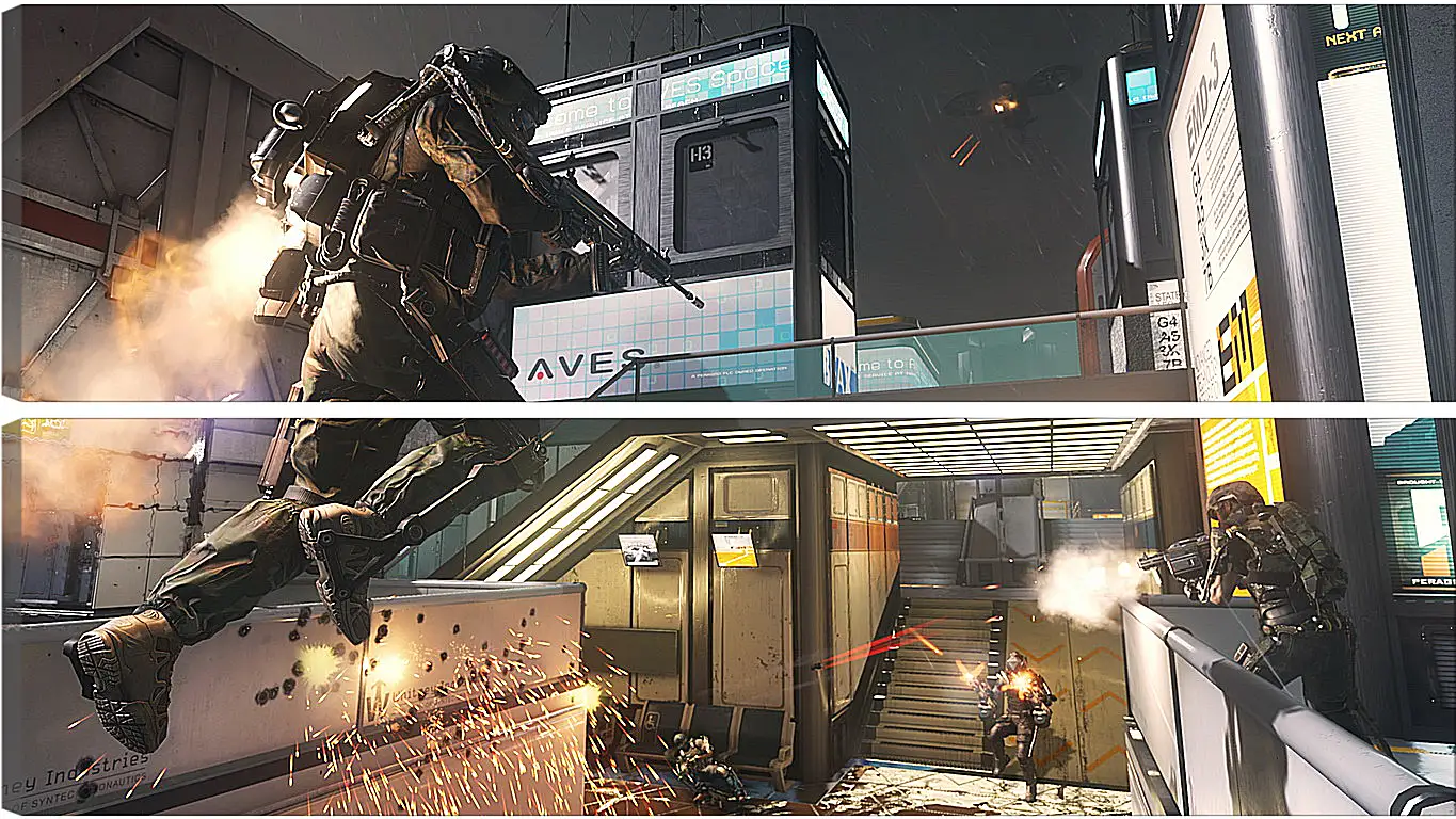 Модульная картина - Call Of Duty: Advanced Warfare