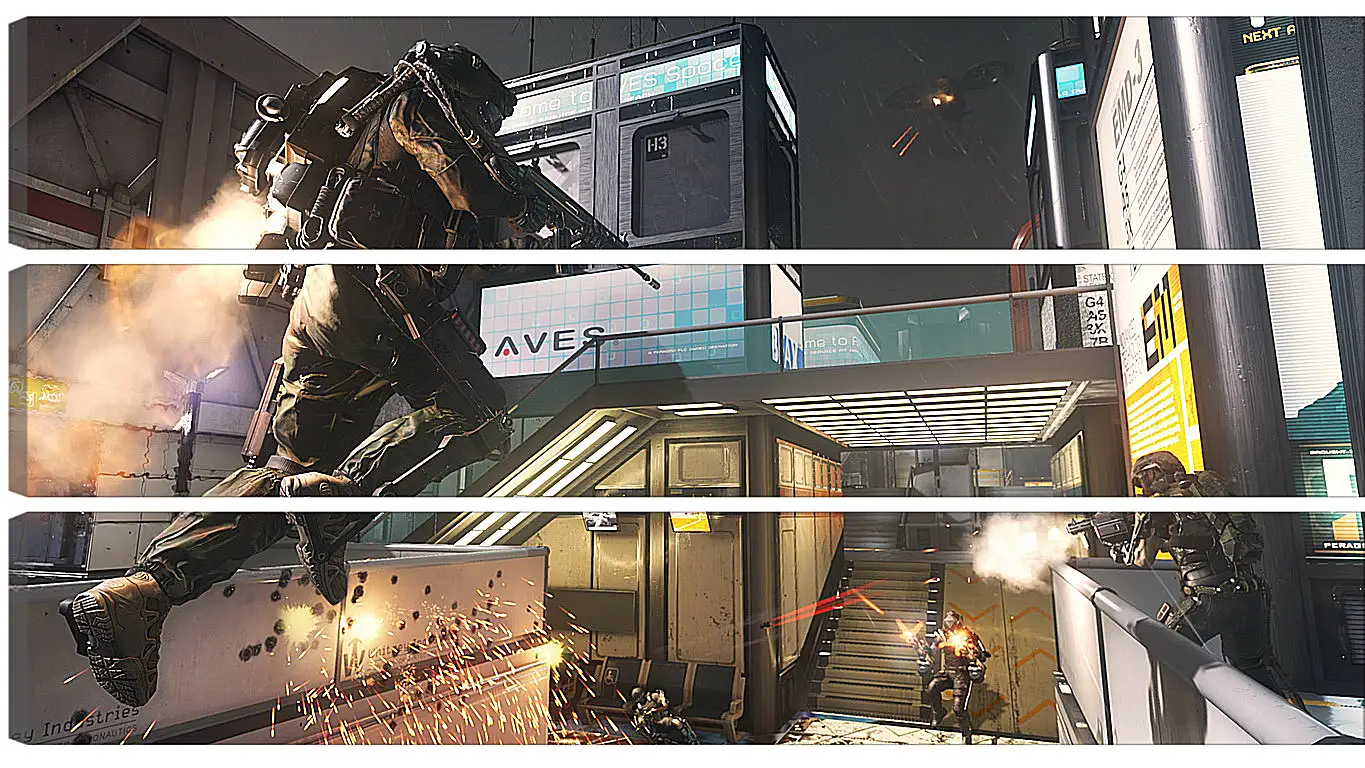 Модульная картина - Call Of Duty: Advanced Warfare