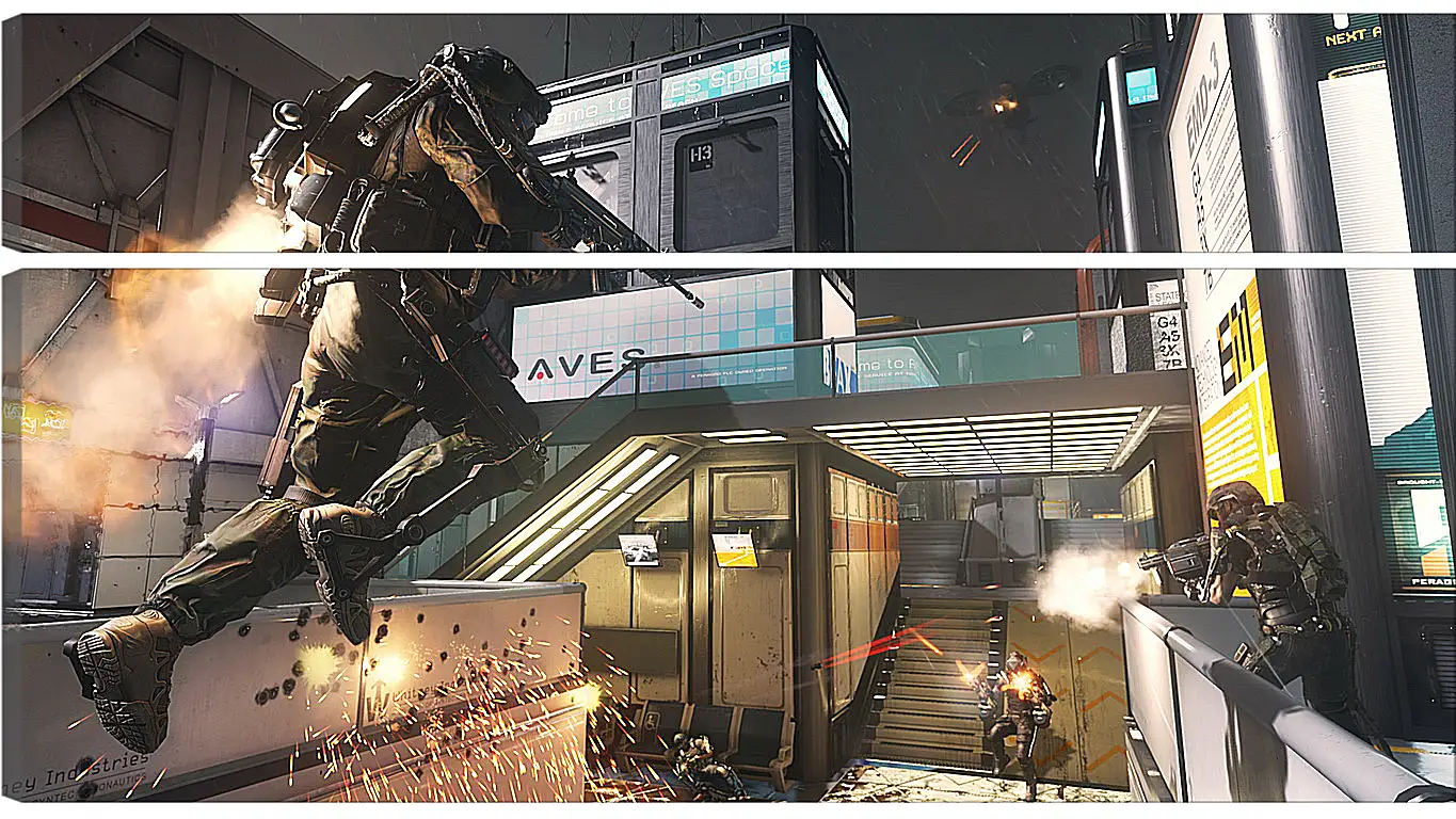 Модульная картина - Call Of Duty: Advanced Warfare