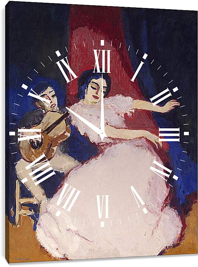 Часы картина - Антония Ла Кокинера. Кес ван Донген