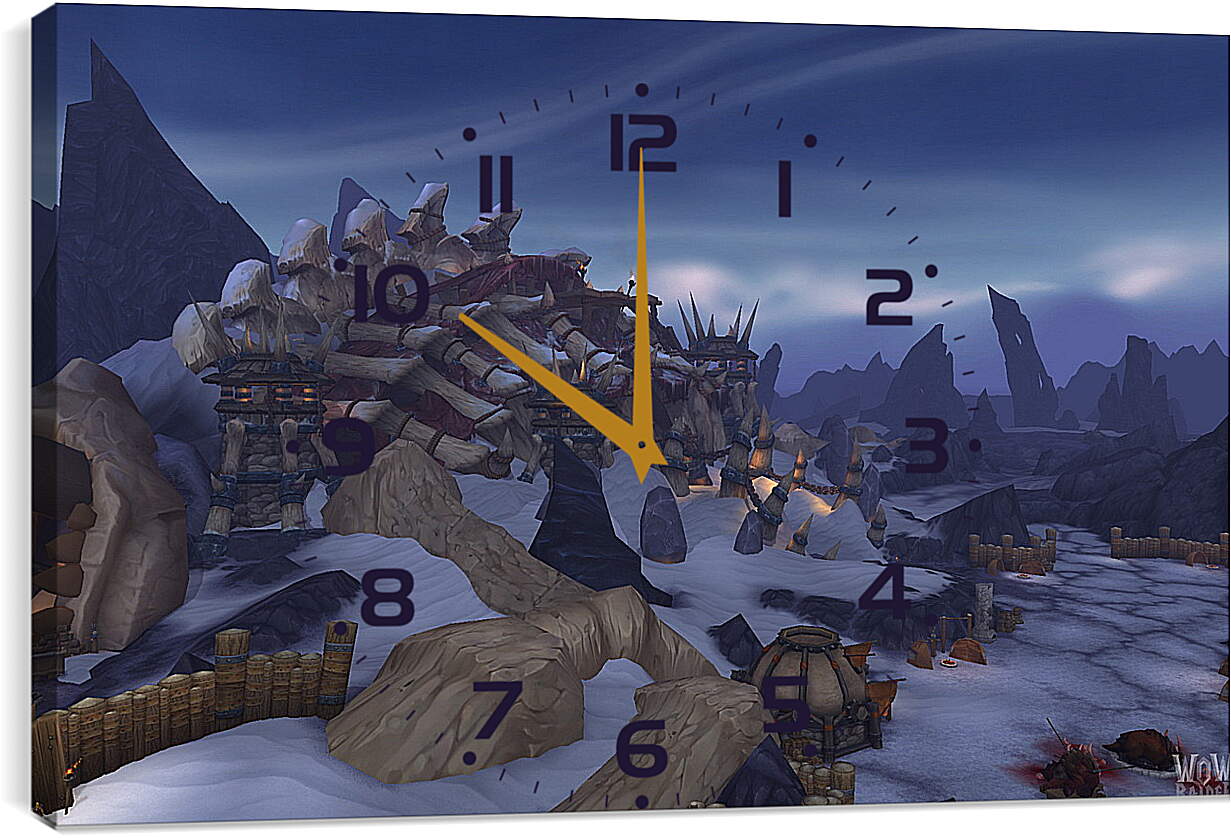 Часы картина - World Of Warcraft: Warlords Of Draenor