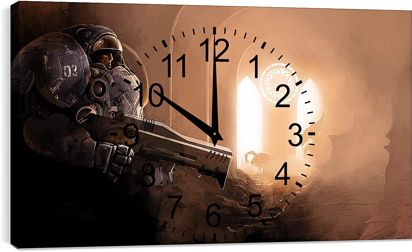 Часы картина - Starcraft II
