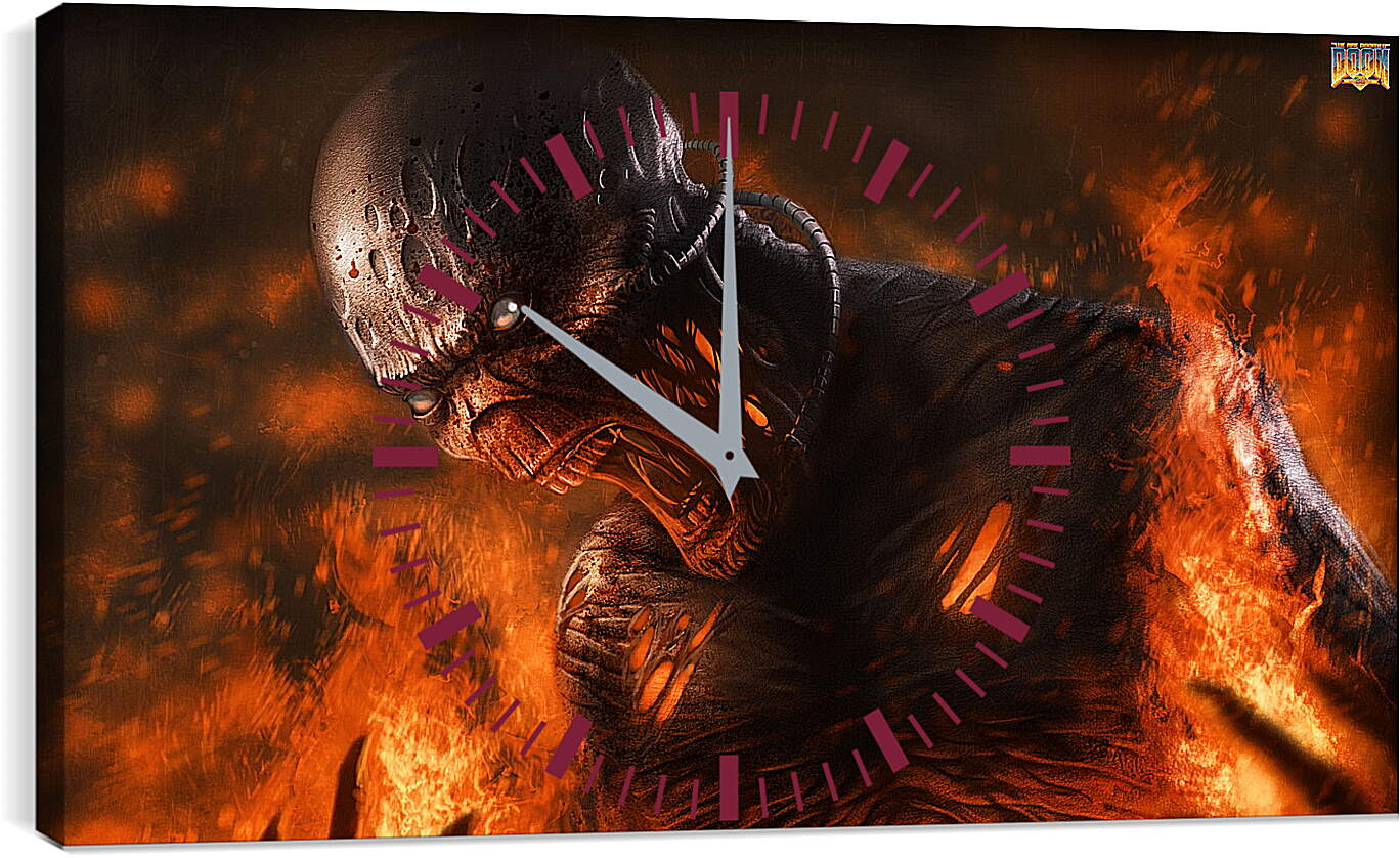 Часы картина - Doom

