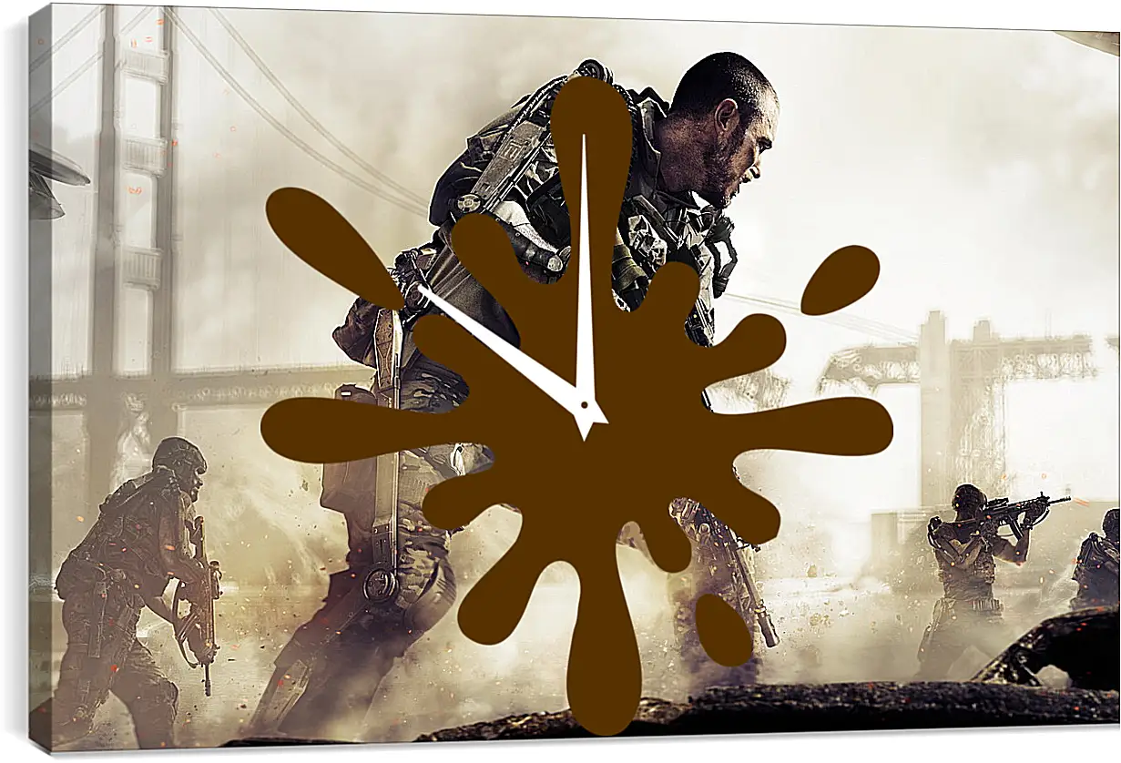 Часы картина - Call Of Duty: Advanced Warfare