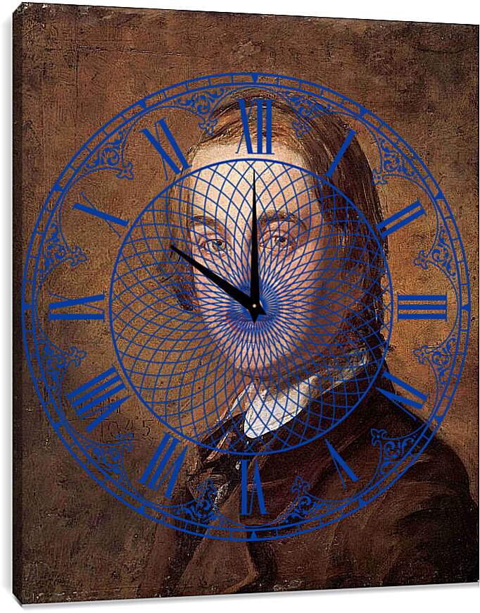 Часы картина - Автопортрет в 18 лет. Уильям Холман Хант