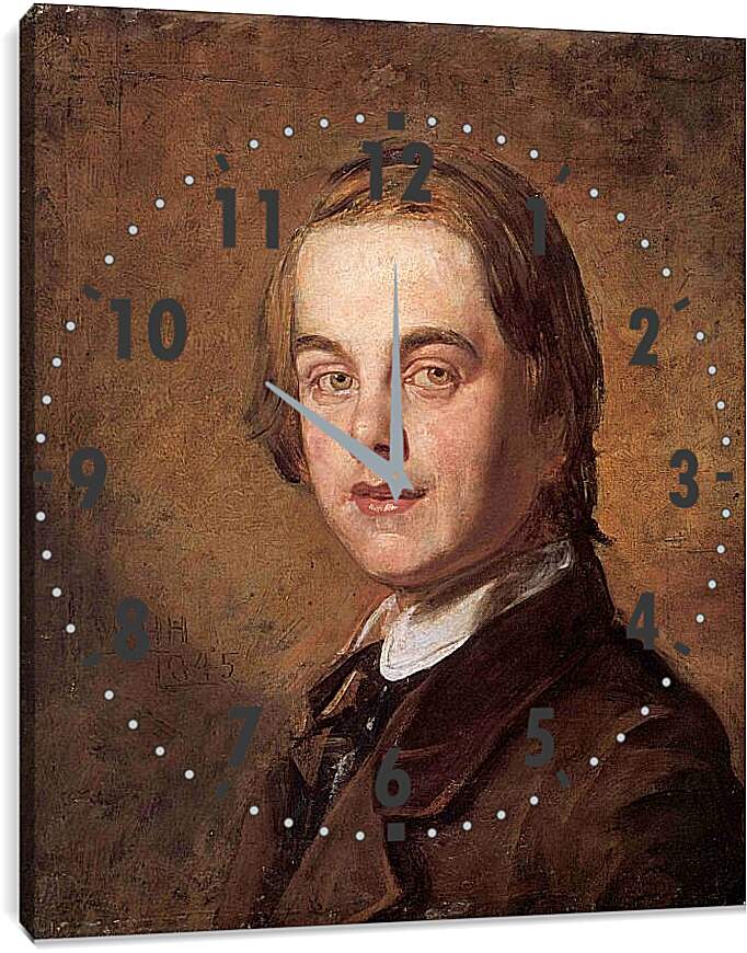 Часы картина - Автопортрет в 18 лет. Уильям Холман Хант