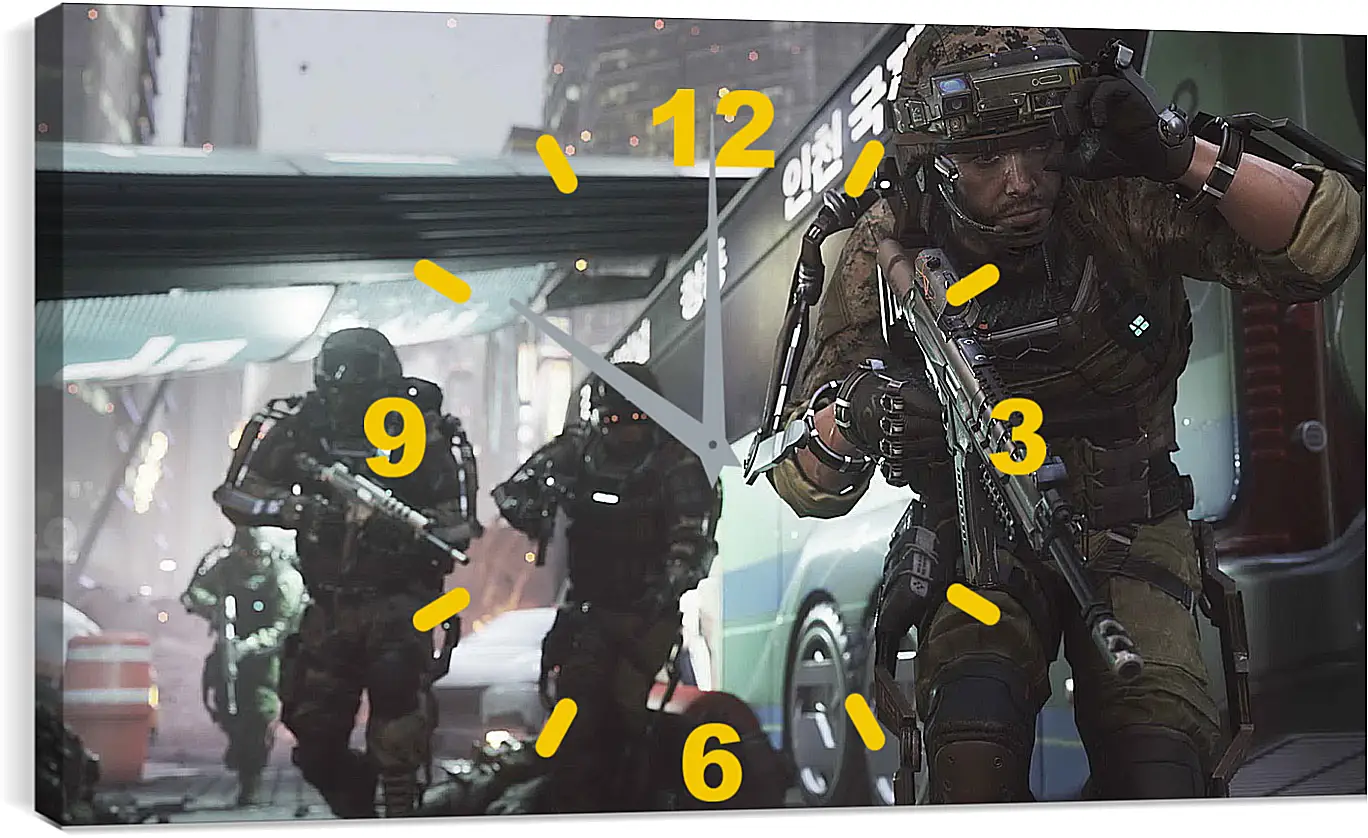 Часы картина - Call Of Duty: Advanced Warfare