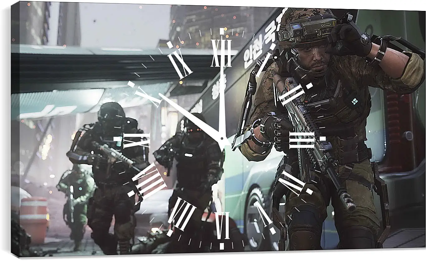 Часы картина - Call Of Duty: Advanced Warfare