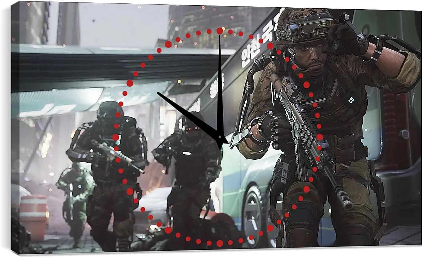 Часы картина - Call Of Duty: Advanced Warfare