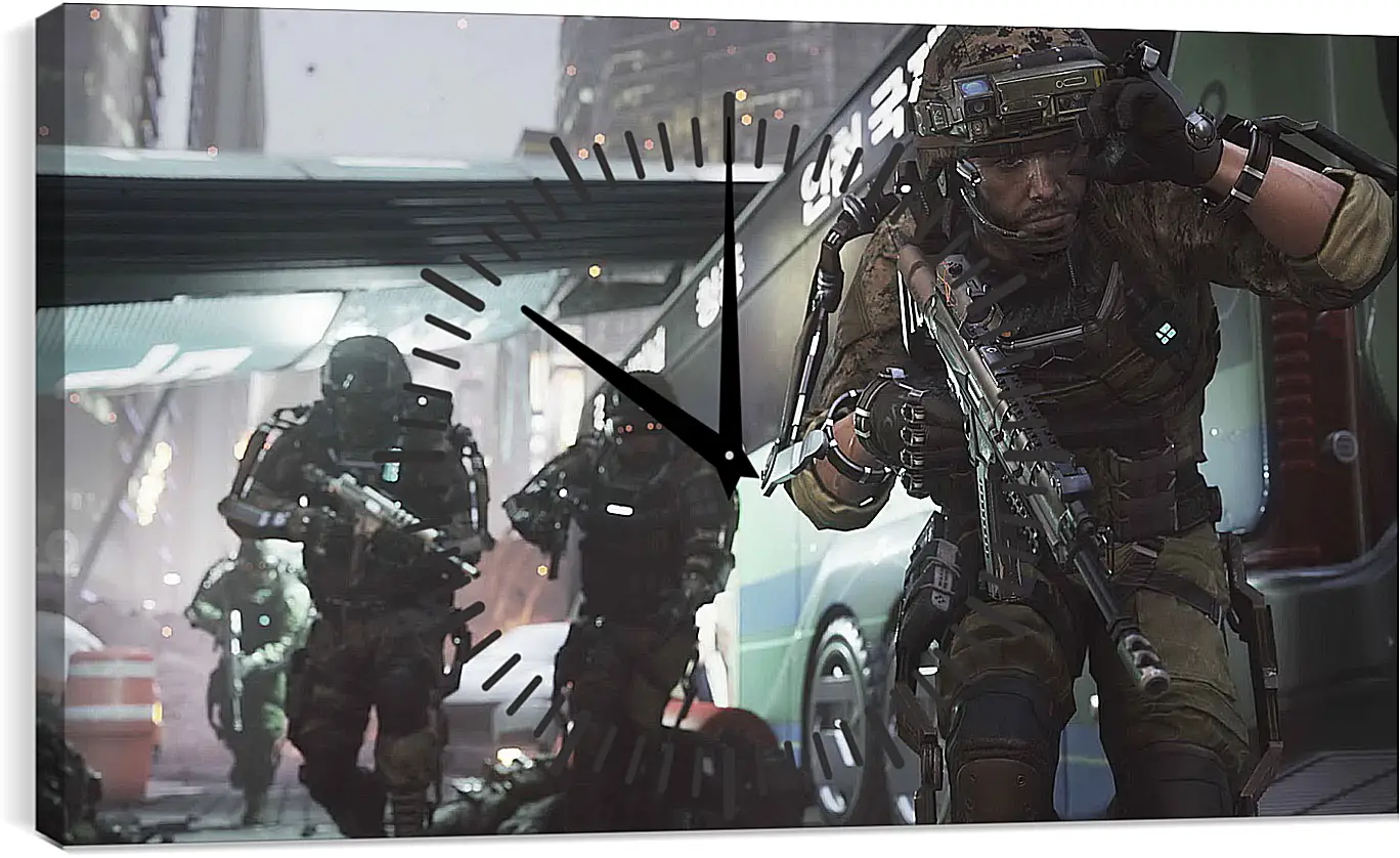 Часы картина - Call Of Duty: Advanced Warfare