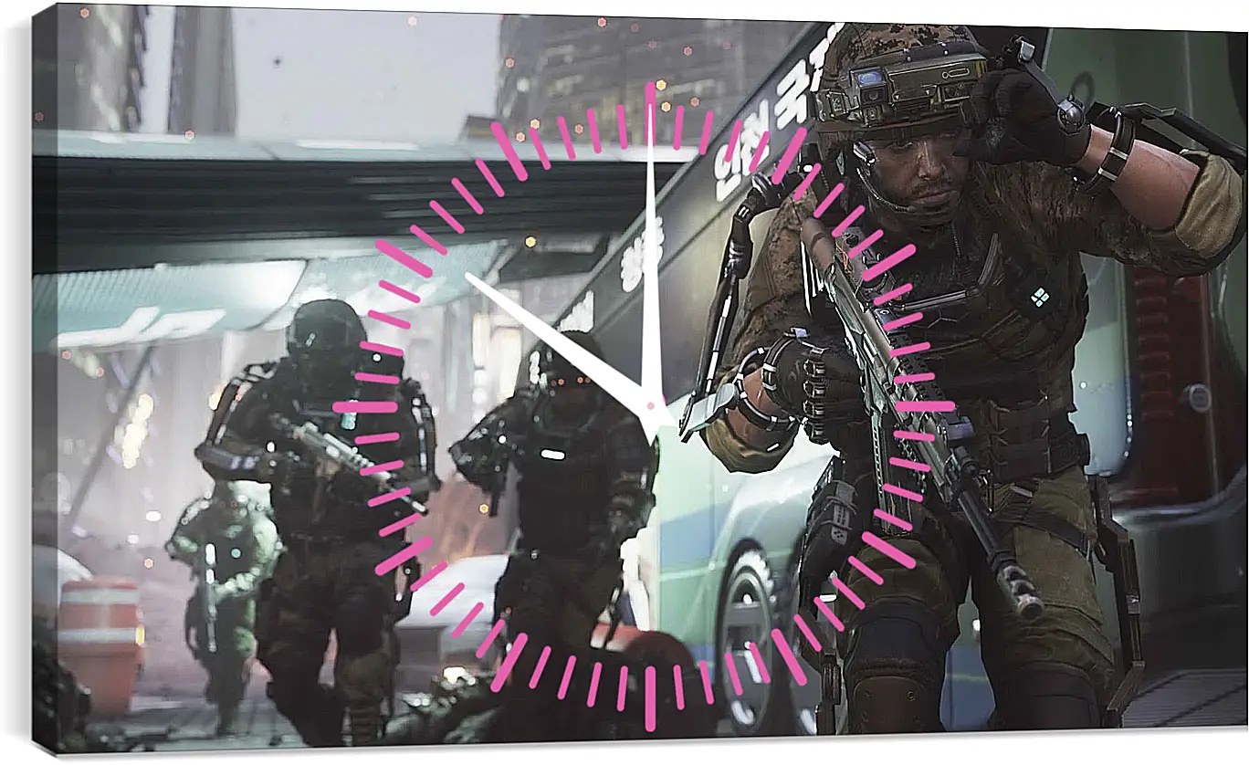 Часы картина - Call Of Duty: Advanced Warfare