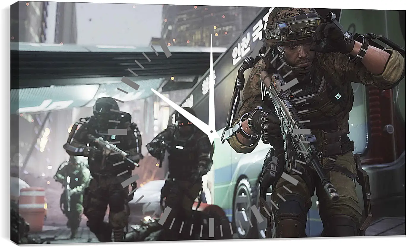 Часы картина - Call Of Duty: Advanced Warfare