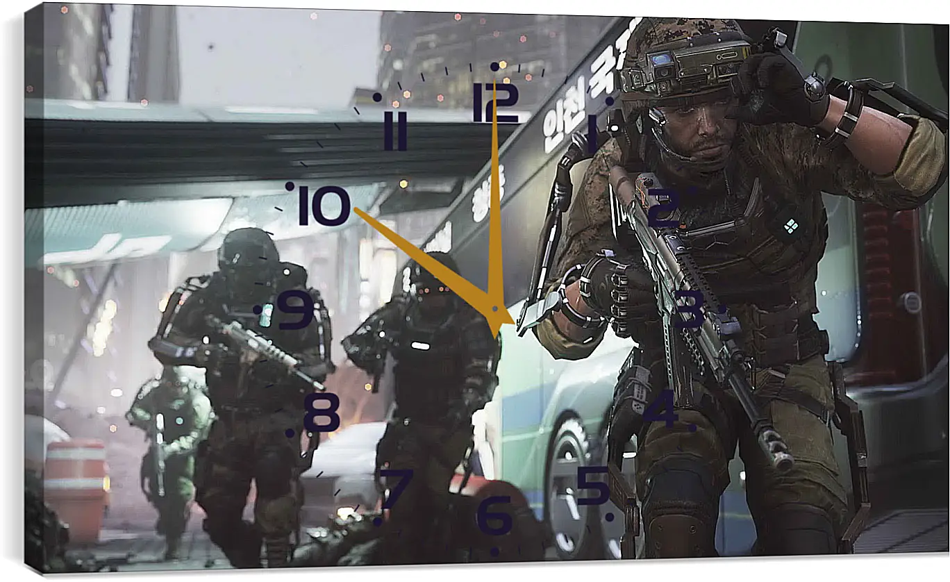 Часы картина - Call Of Duty: Advanced Warfare