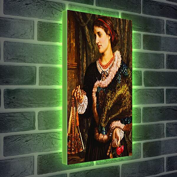 Лайтбокс световая панель - День рождения. Портрет Эдит, второй жены художника. Уильям Холман Хант
