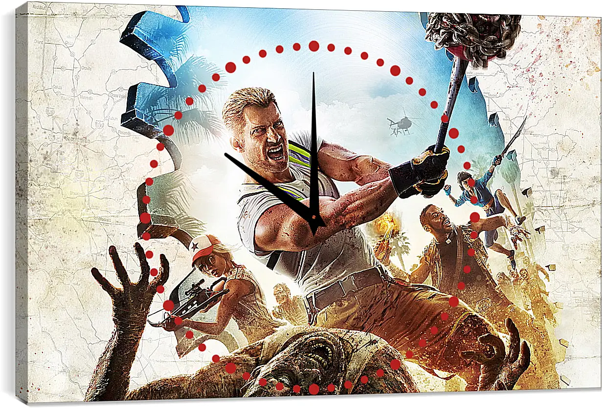 Часы картина - Dead Island 2
