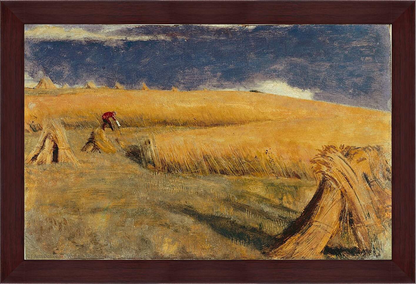 Картина в раме - Кукурузное поле в Юэлле. Уильям Холман Хант