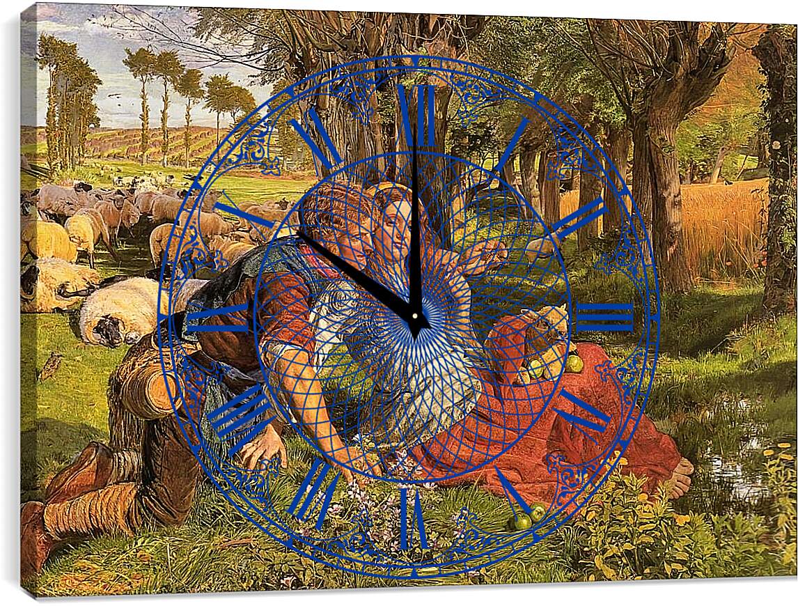 Часы картина - Наемный пастух. Уильям Холман Хант