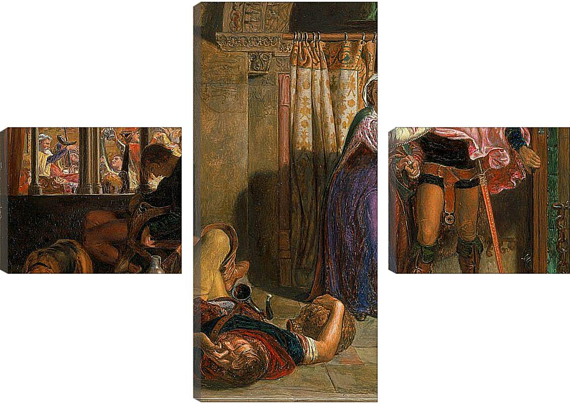 Модульная картина - Полет Маделин и Порфиро, посещающих попойку накануне дня святой Агнессы. Фрагмент II. Уильям Холман Хант