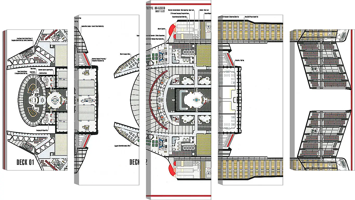 Модульная картина - Star Trek
