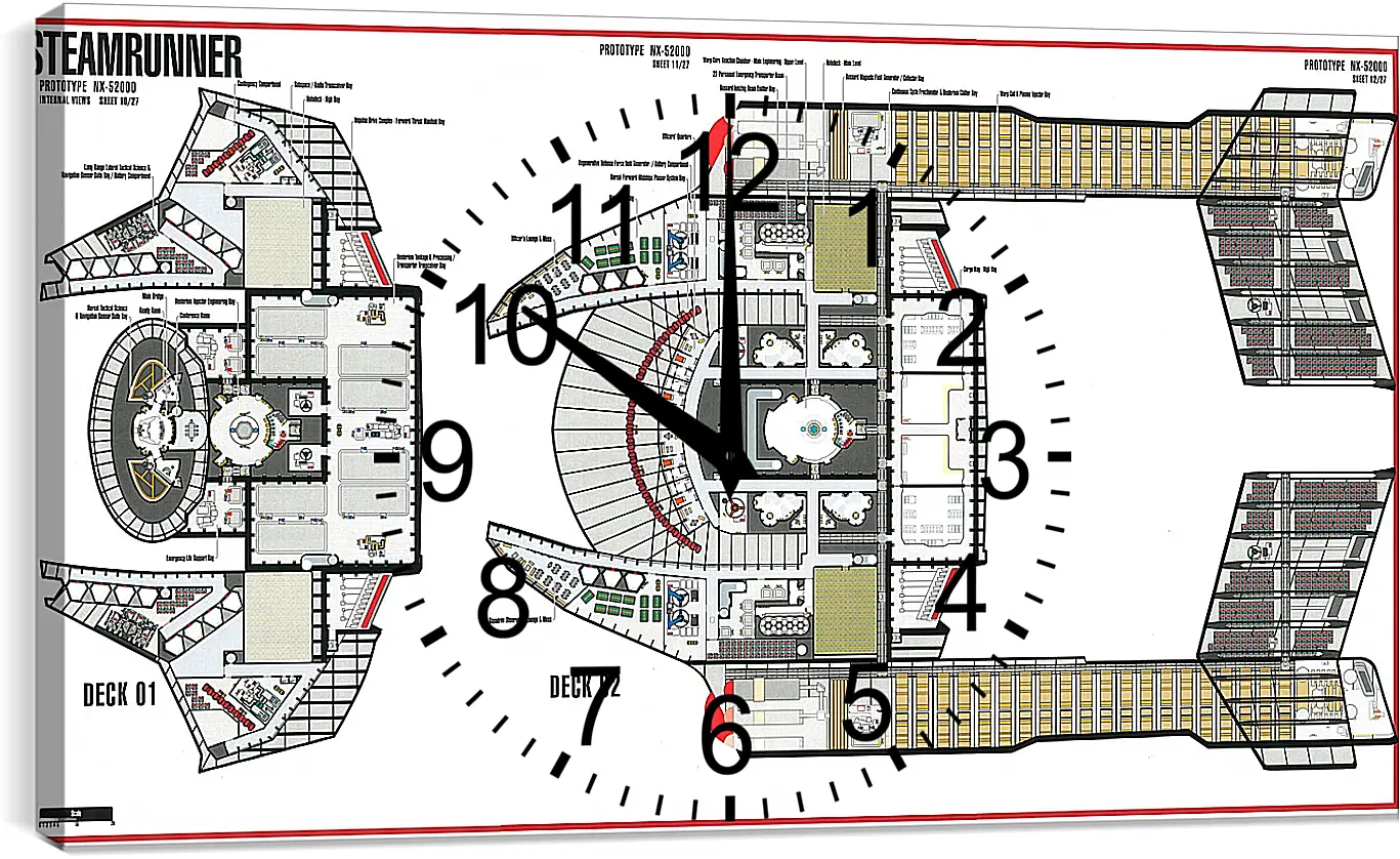 Часы картина - Star Trek

