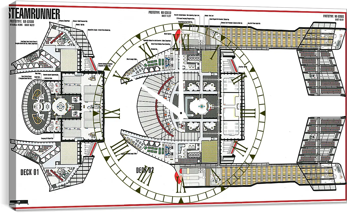 Часы картина - Star Trek
