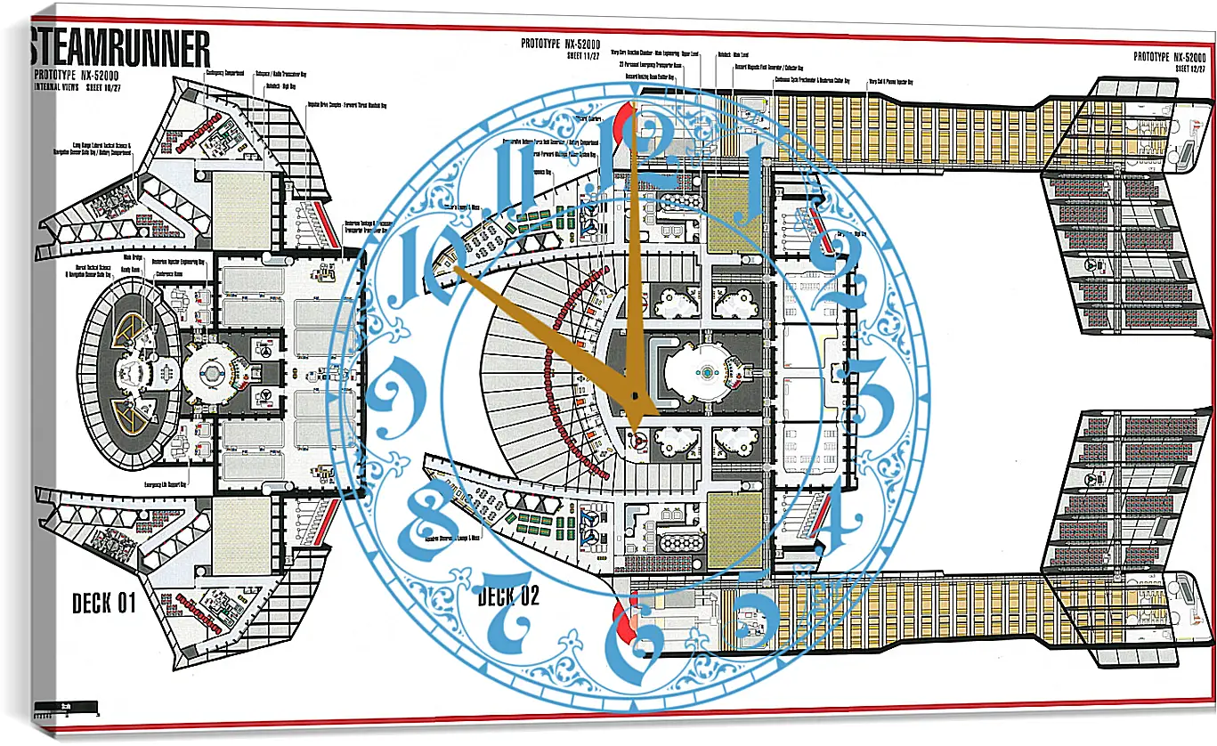 Часы картина - Star Trek
