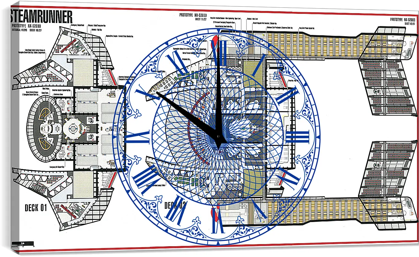 Часы картина - Star Trek
