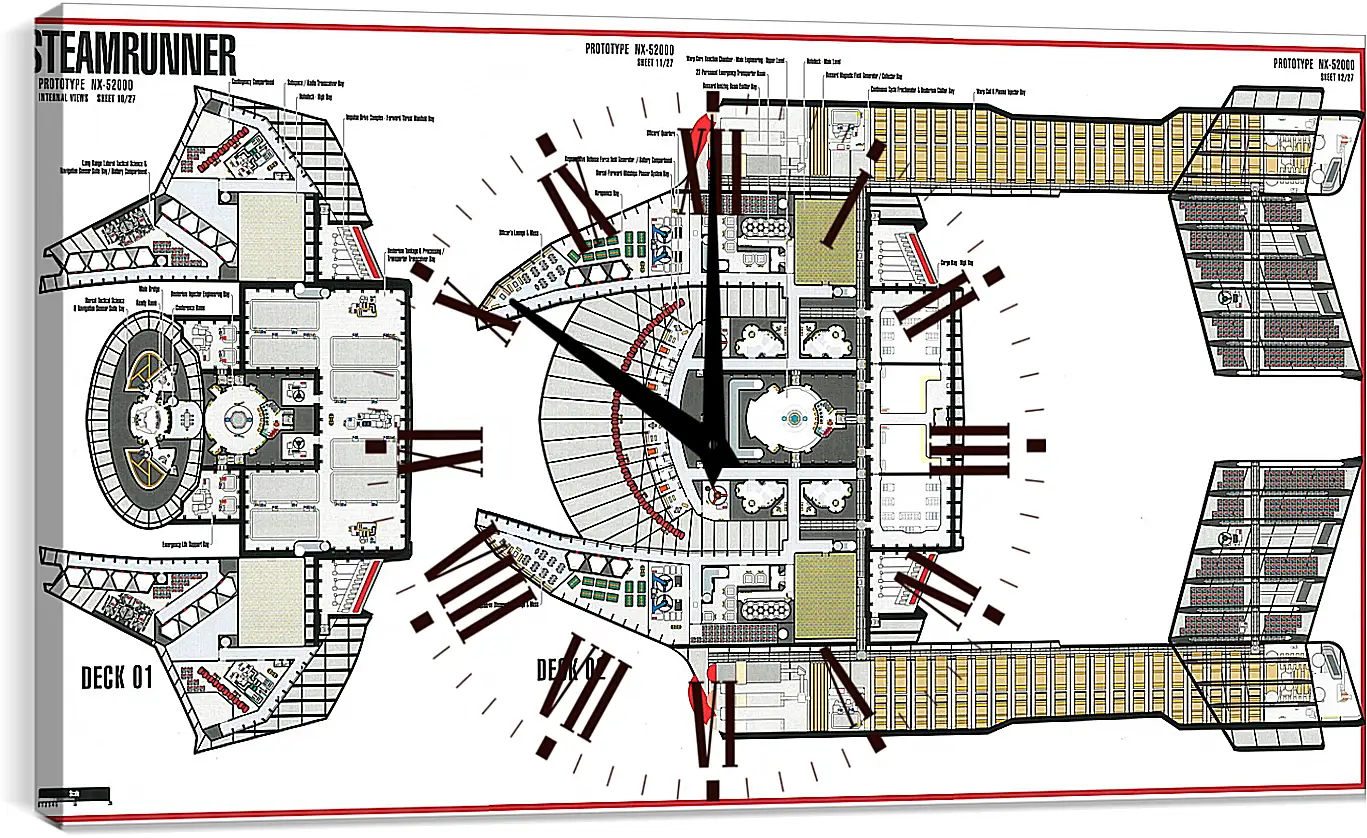 Часы картина - Star Trek
