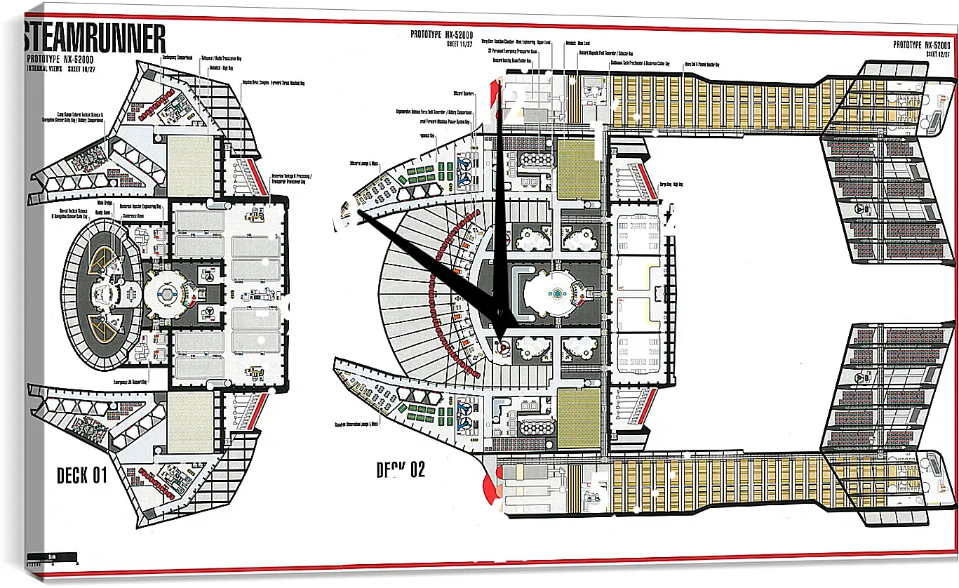 Часы картина - Star Trek
