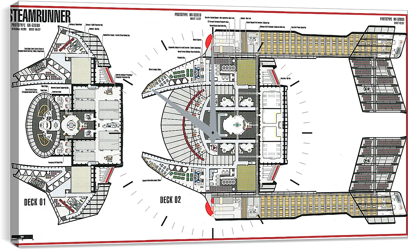 Часы картина - Star Trek
