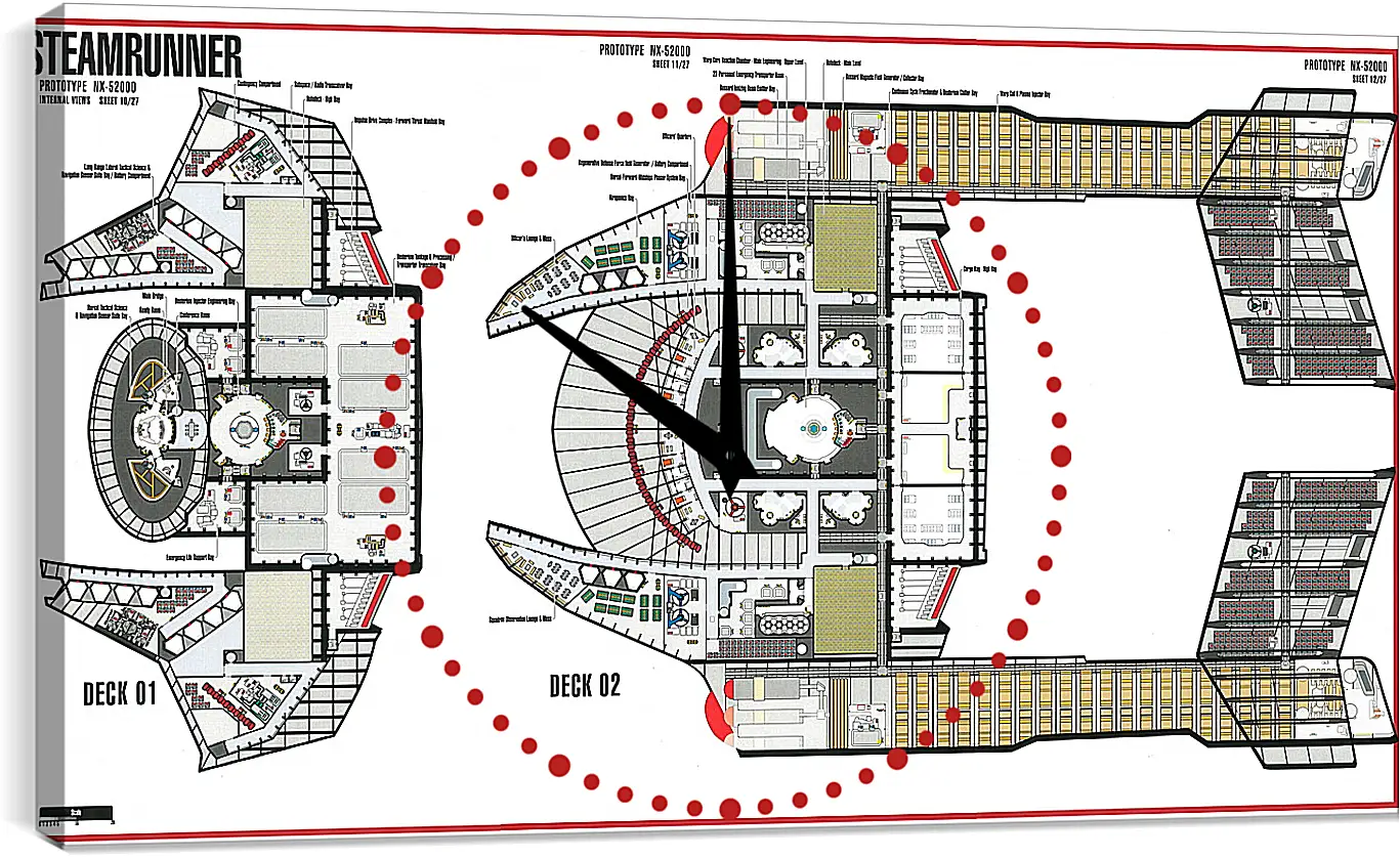Часы картина - Star Trek
