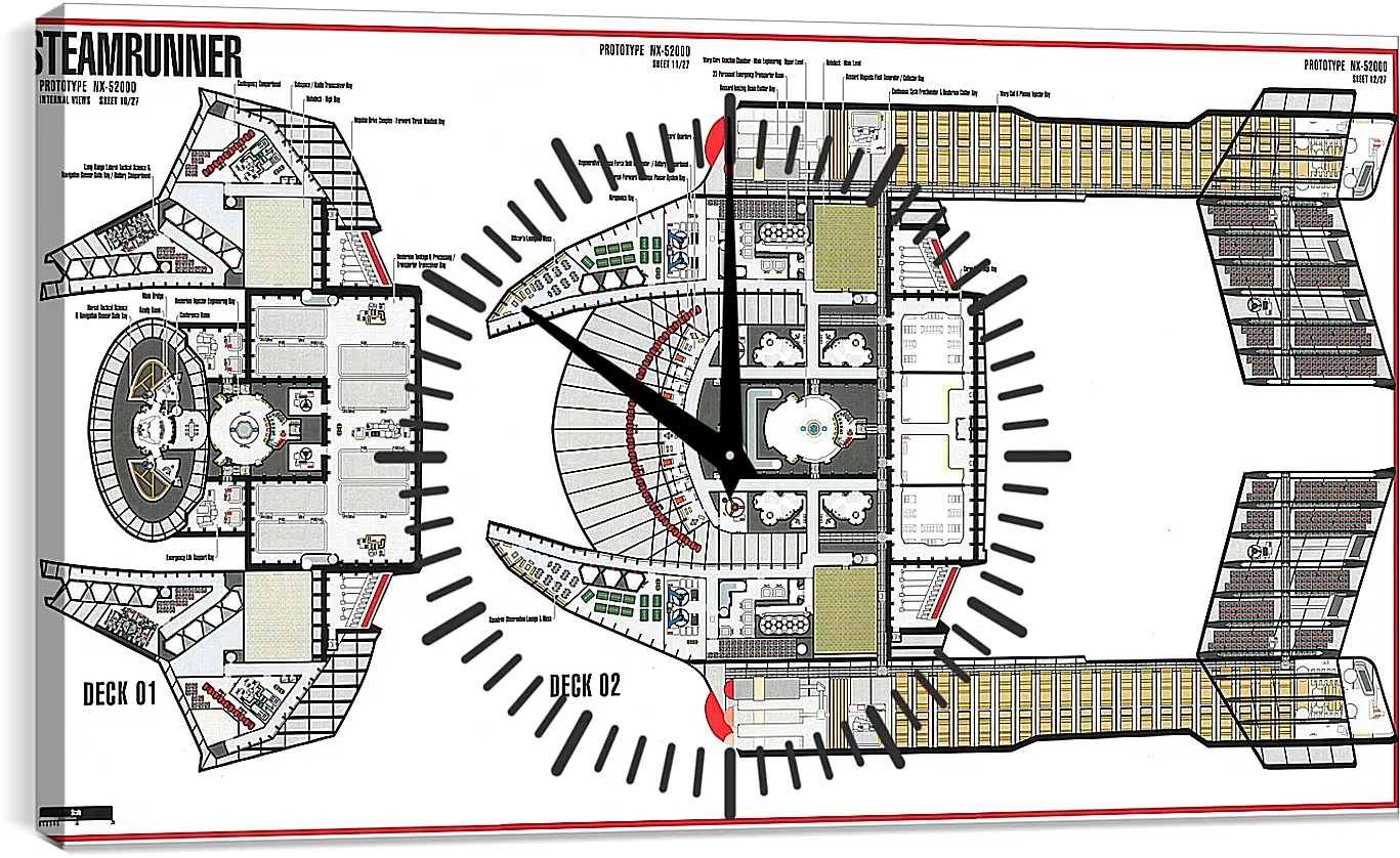 Часы картина - Star Trek
