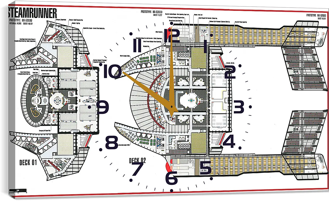 Часы картина - Star Trek
