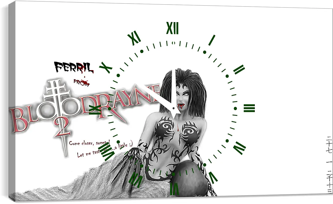 Часы картина - BloodRayne 2
