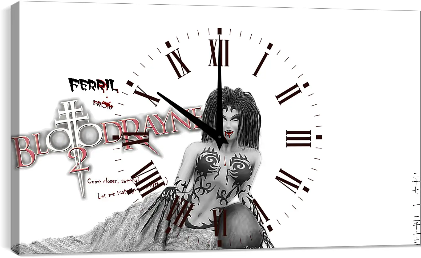 Часы картина - BloodRayne 2
