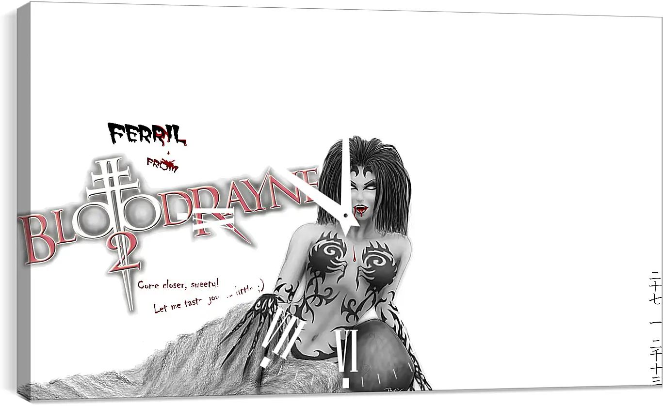Часы картина - BloodRayne 2
