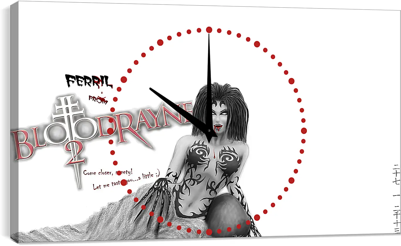 Часы картина - BloodRayne 2
