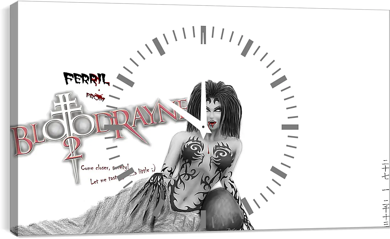 Часы картина - BloodRayne 2
